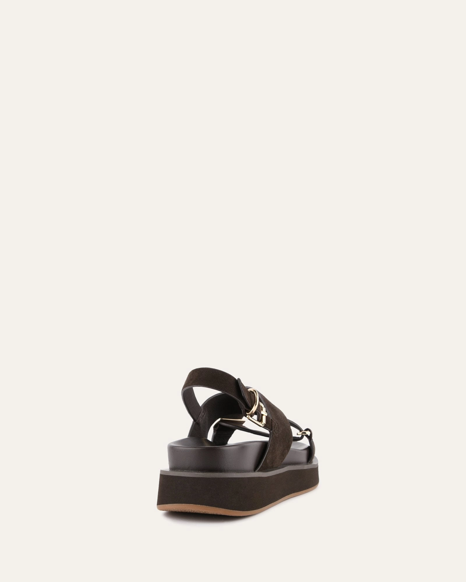 Marley Flat Sandals Espresso Suede Refined To Go