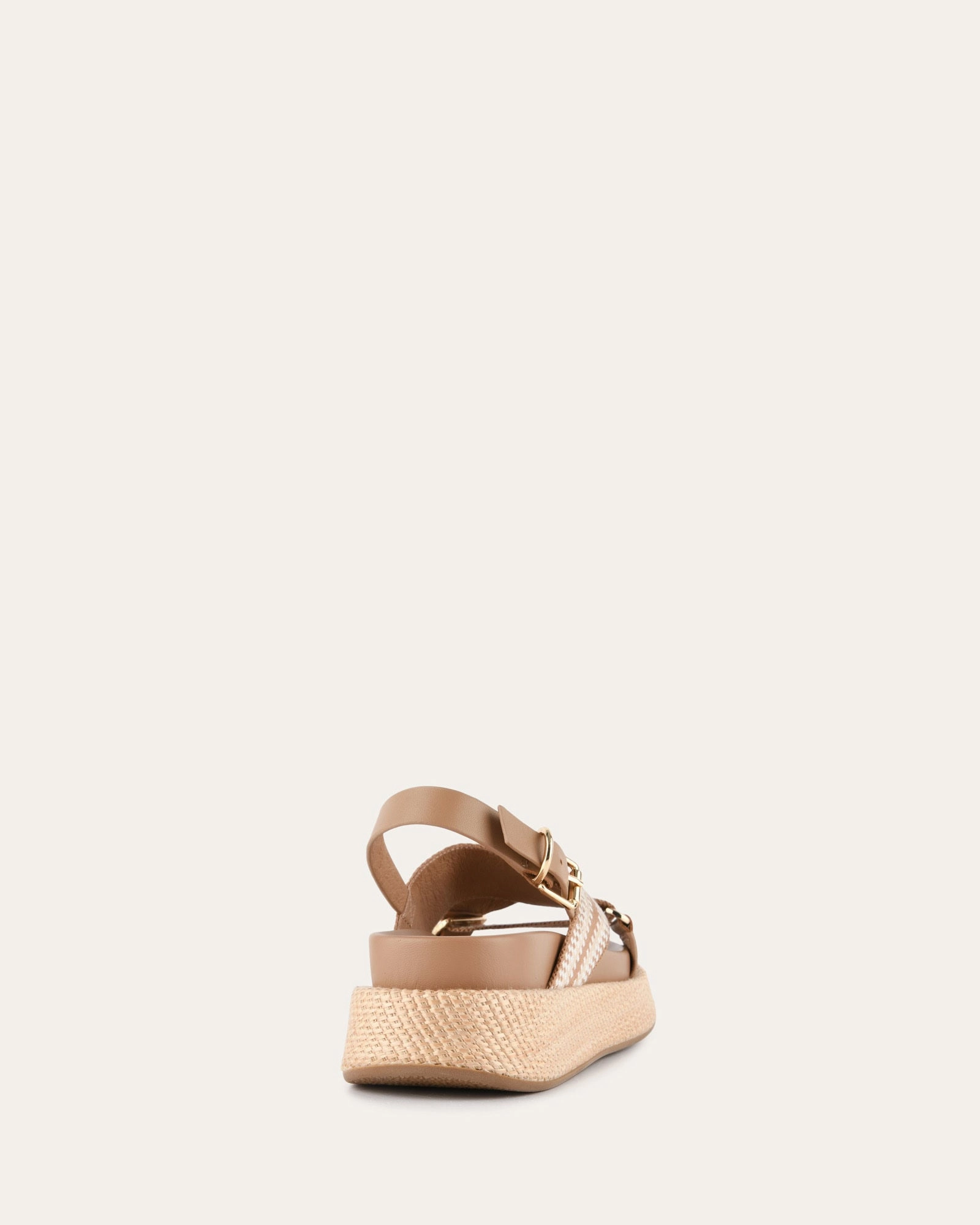 Marley Flat Sandals Tan Multi Streamlined Fit