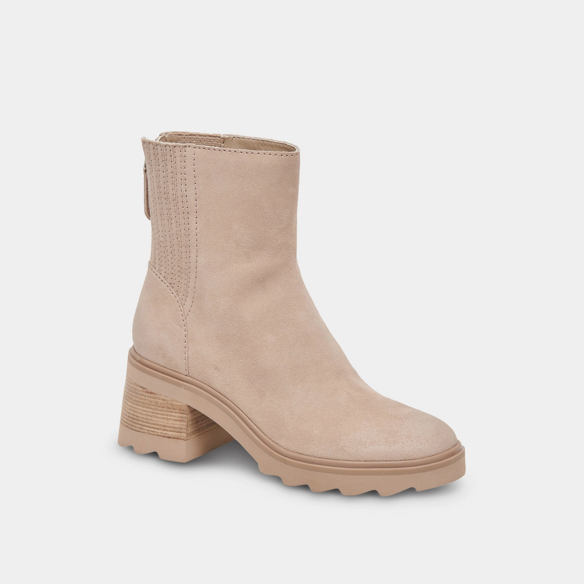 Martey H2O Wide Boots Taupe Suede Motion Elements Refined Versatility