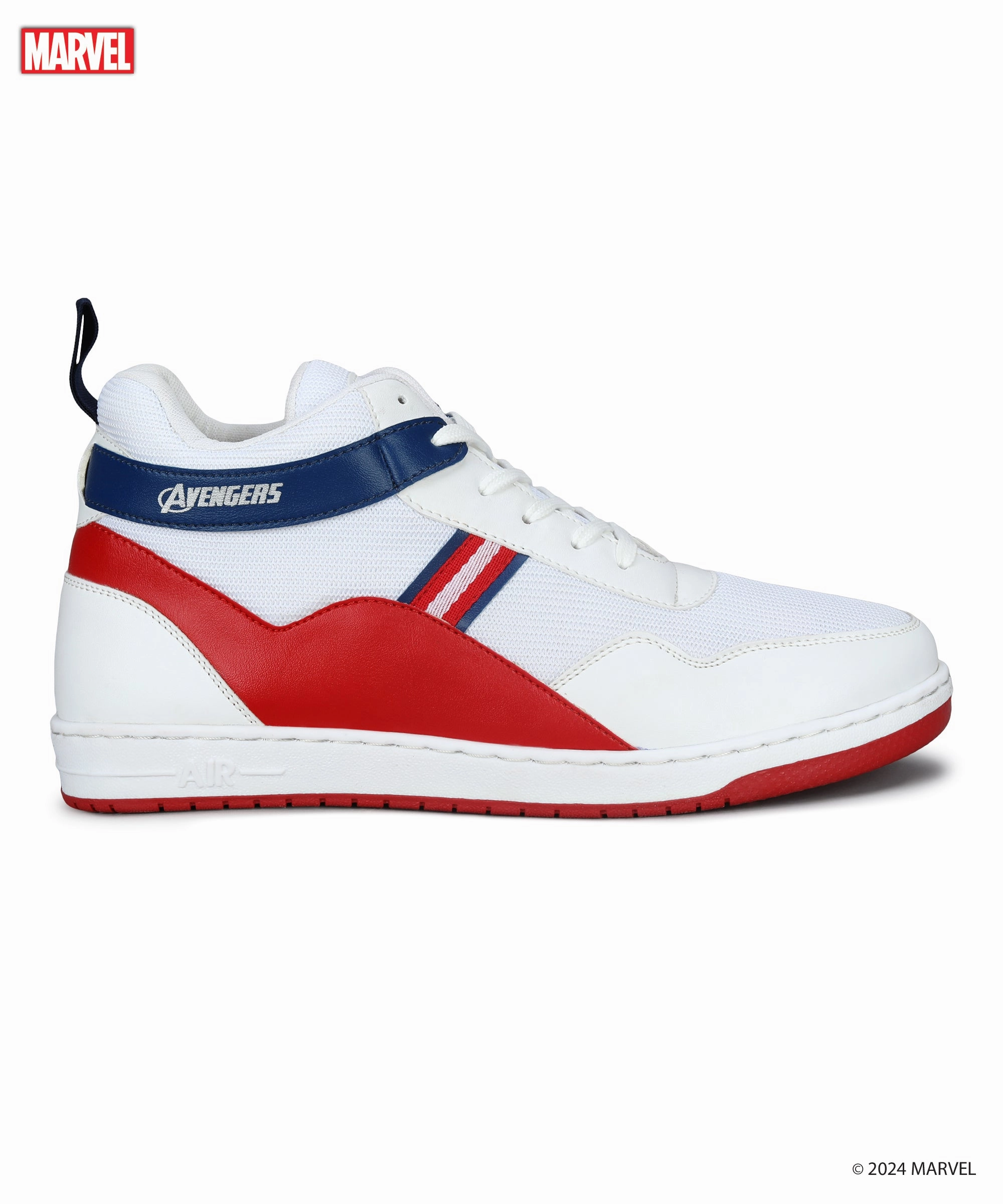 Uncomplicated Fit Function-First Fit Marvel Men'S White Casual Sneakers | Cushioned & Lace Up Outdoor Style