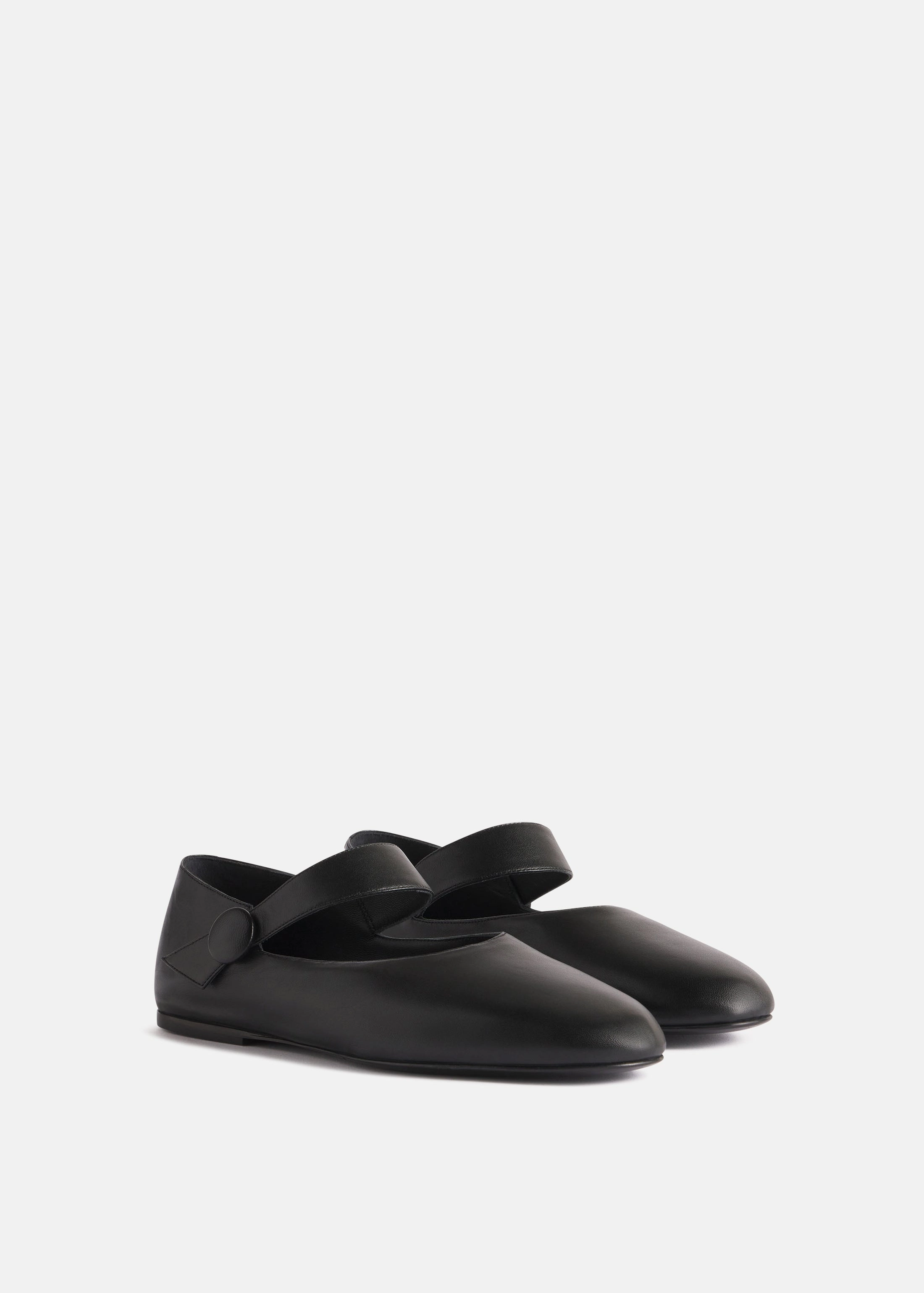 Crafted Balance Mary Jane Ballerina In Black