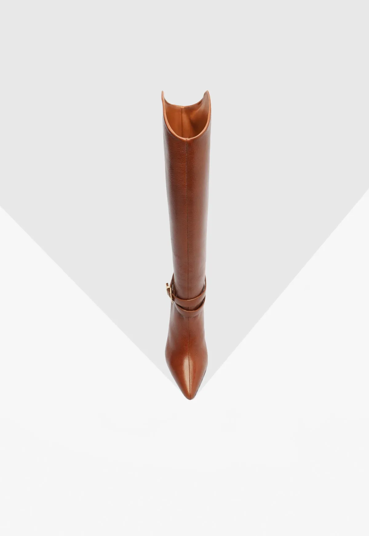 Maryana Belt Block Leather Boot Built To Adapt Motion In Mind