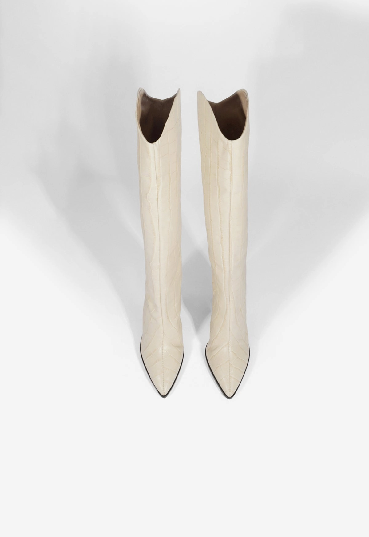 Maryana Block Crocodile-Embossed Leather Boot Your City System Essential Structure