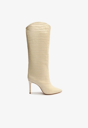 Soft Urban Core Maryana Crocodile-Embossed Leather Boot