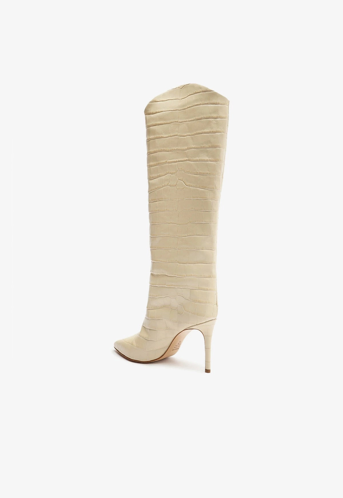 Maryana Crocodile-Embossed Leather Boot Style Simplified Sleek Presence