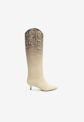 Coolly Crafted Maryana Lo Snake Faded Boot