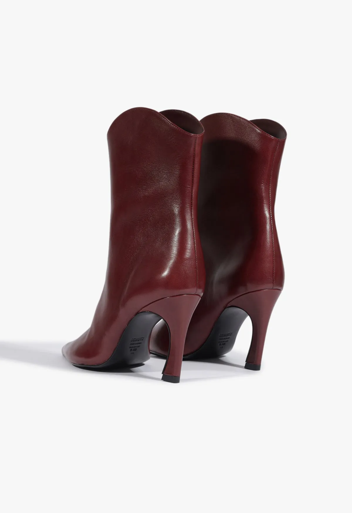 Maryann Curve Leather Bootie Modern Motionwear Dynamic Essentials