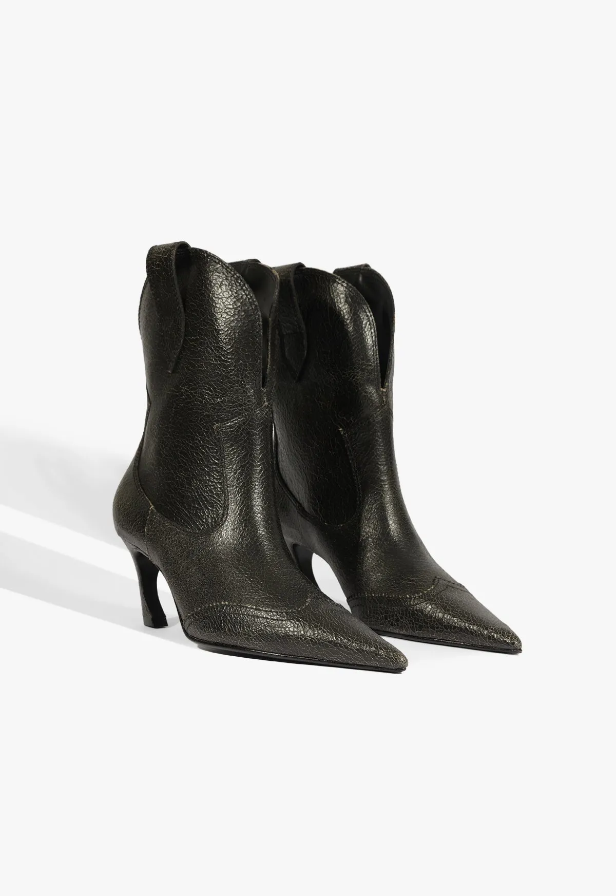 Clean Energy Utility In Style Maryann Curve West Leather Bootie