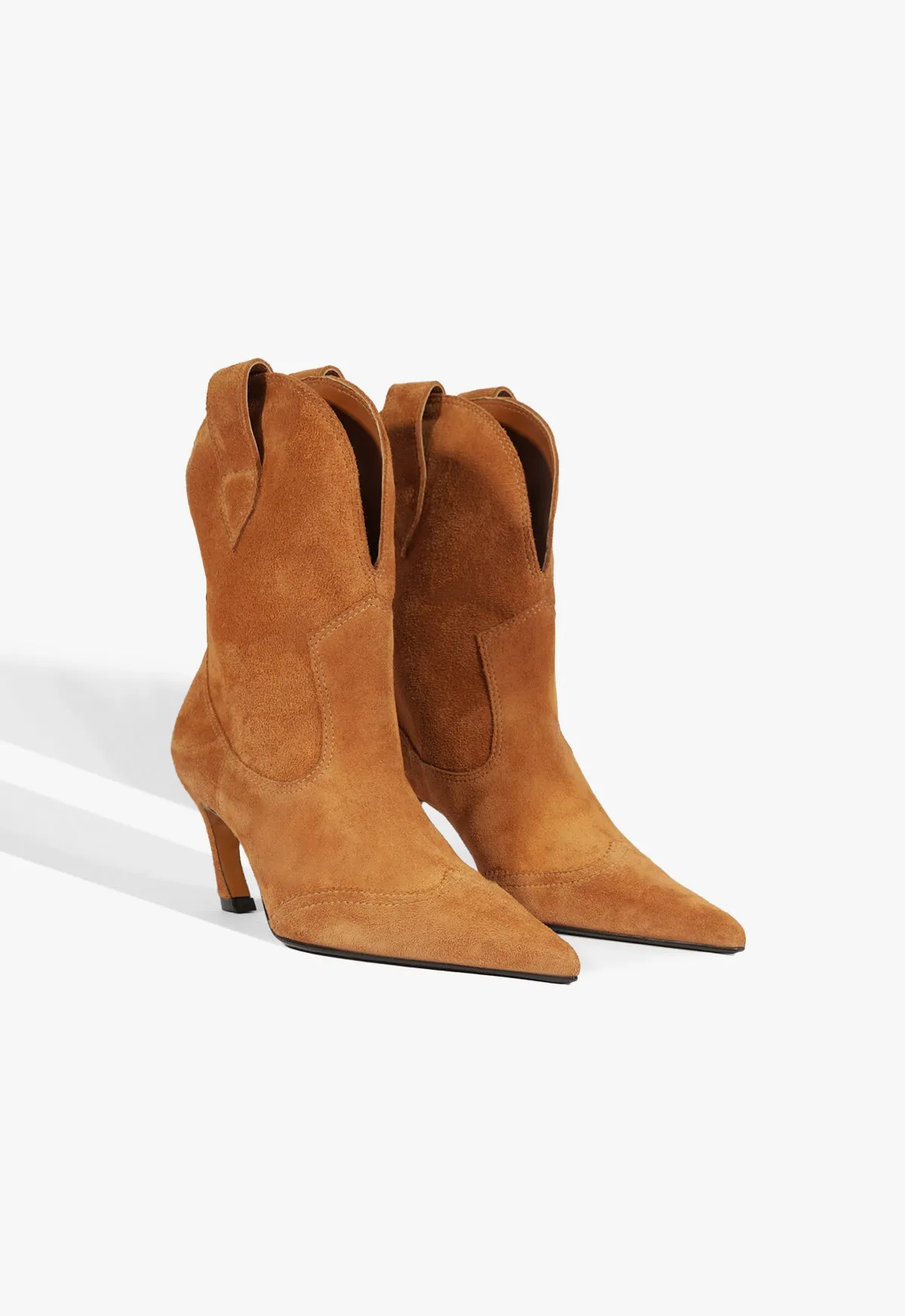 Maryann Curve West Suede Bootie Modular Function Engineered To Adapt