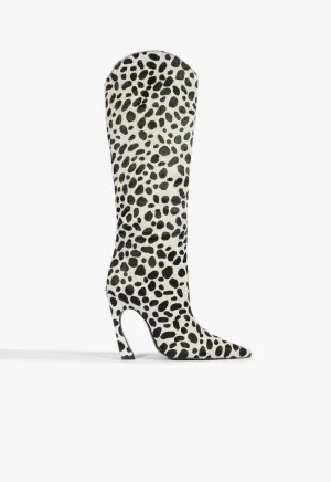 Urban Clarity Wear Maryann Up Curve Calf Hair Boot