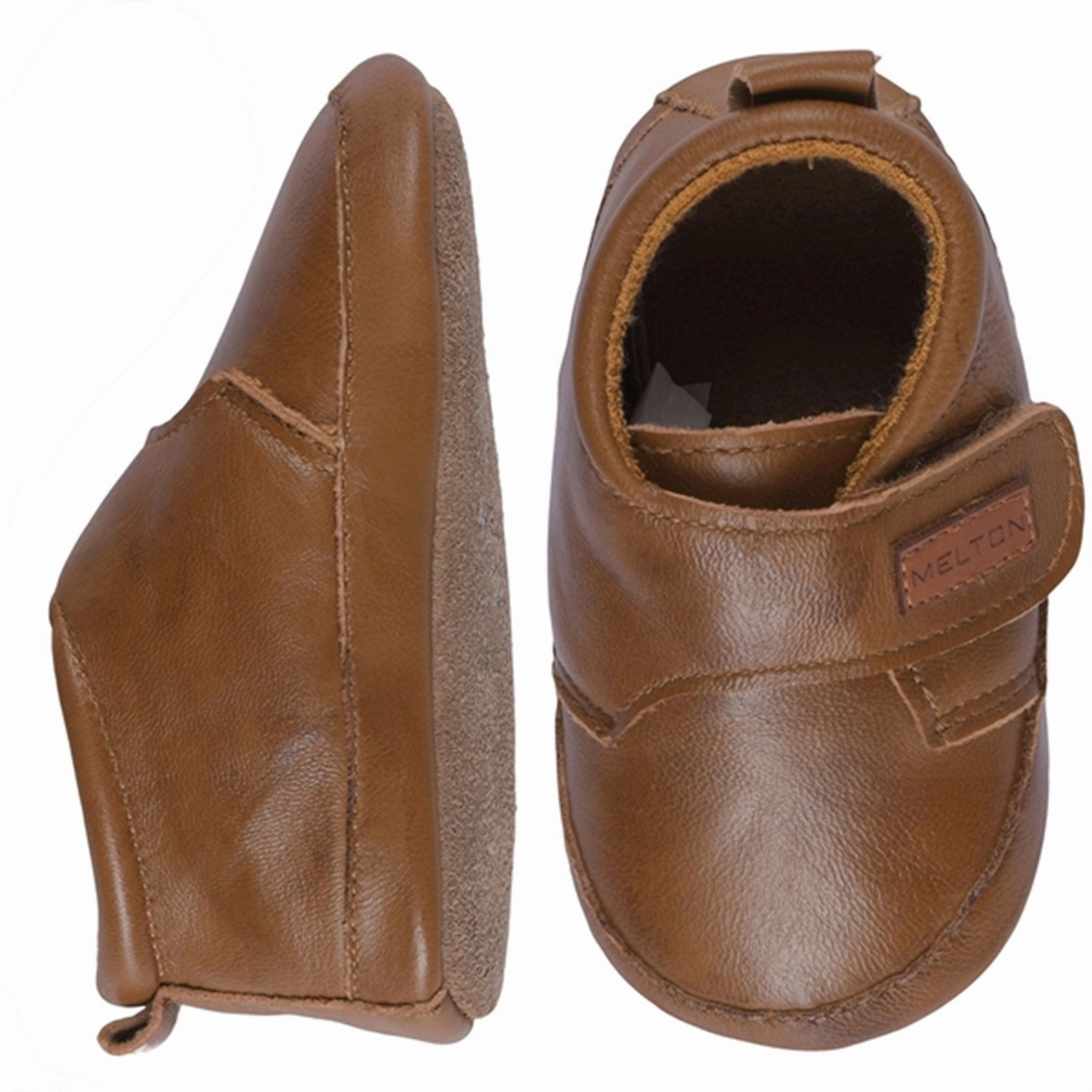 Melton Leather Slippers Classic Cognac Everyday Ready