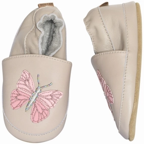 Functional Aesthetic Melton Oxford Tan Papillon Leather Slippers