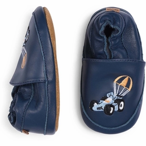 Chill-Crafted Melton Race Car Leather Slippers Navy Academy