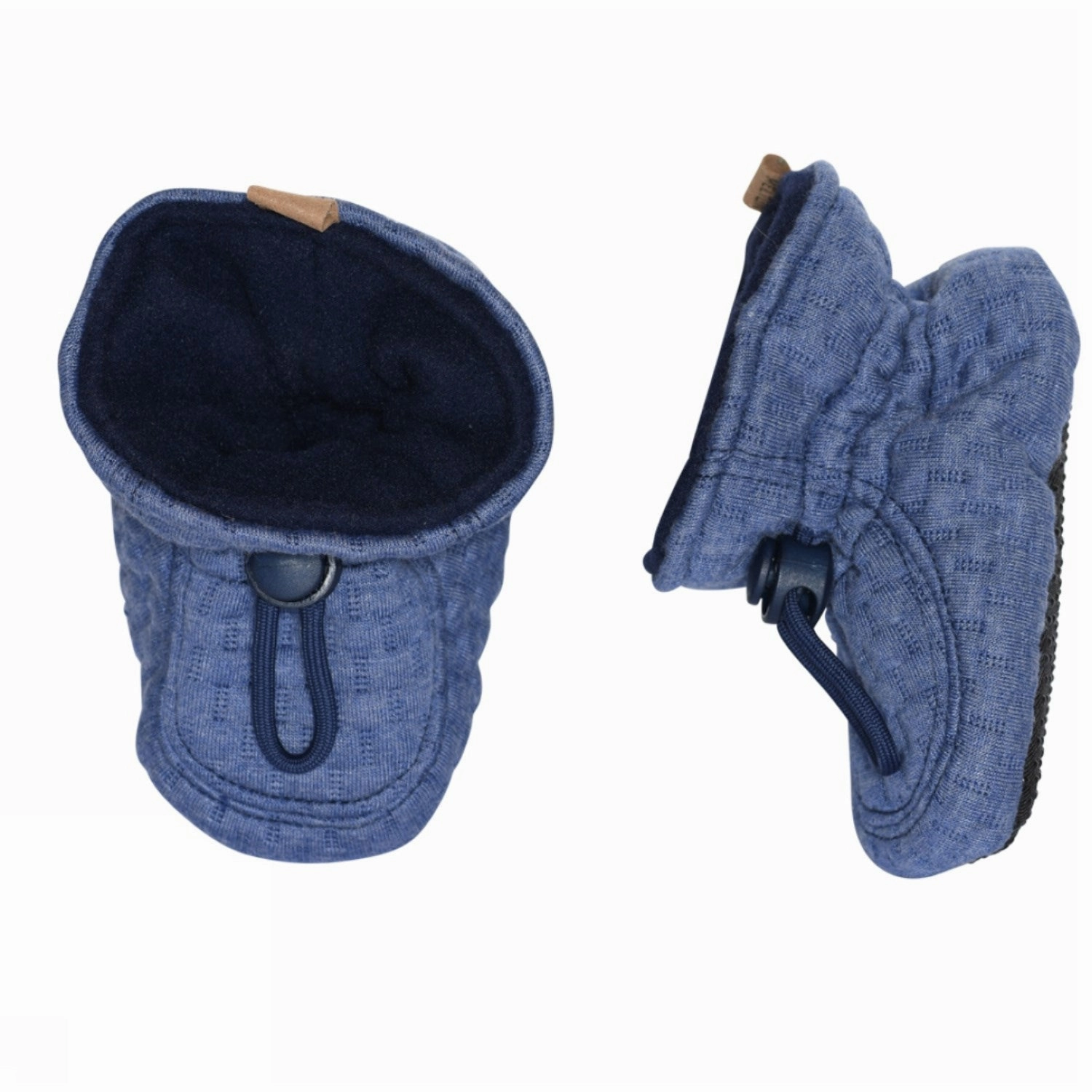 Melton Textile Slippers Structure Blue Denim Go-Easy Gear