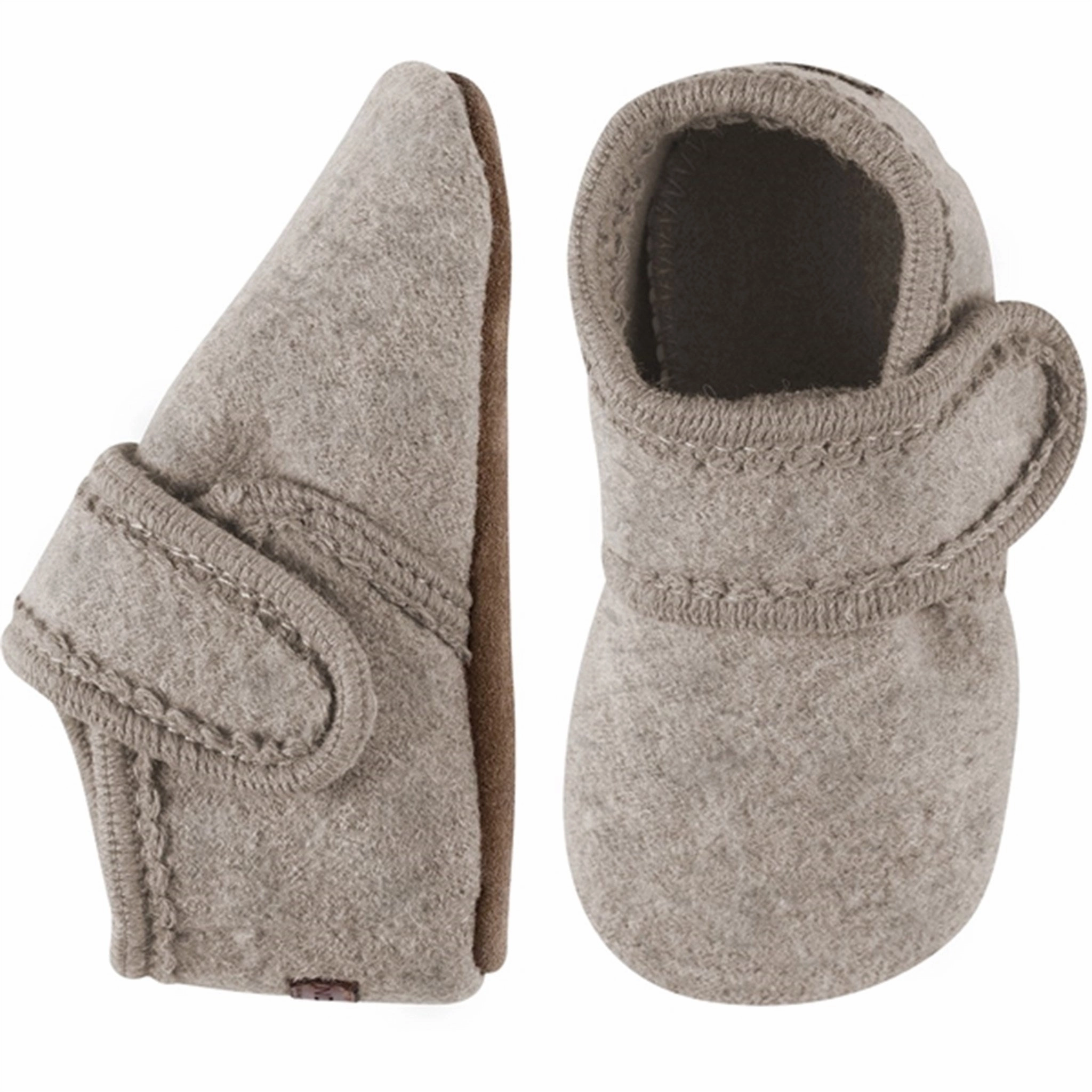 Utility In Style Melton Wool Slippers Classic Beige Melange