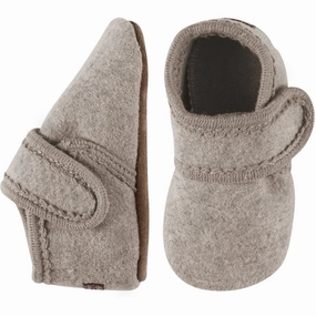 Utility In Style Melton Wool Slippers Classic Beige Melange