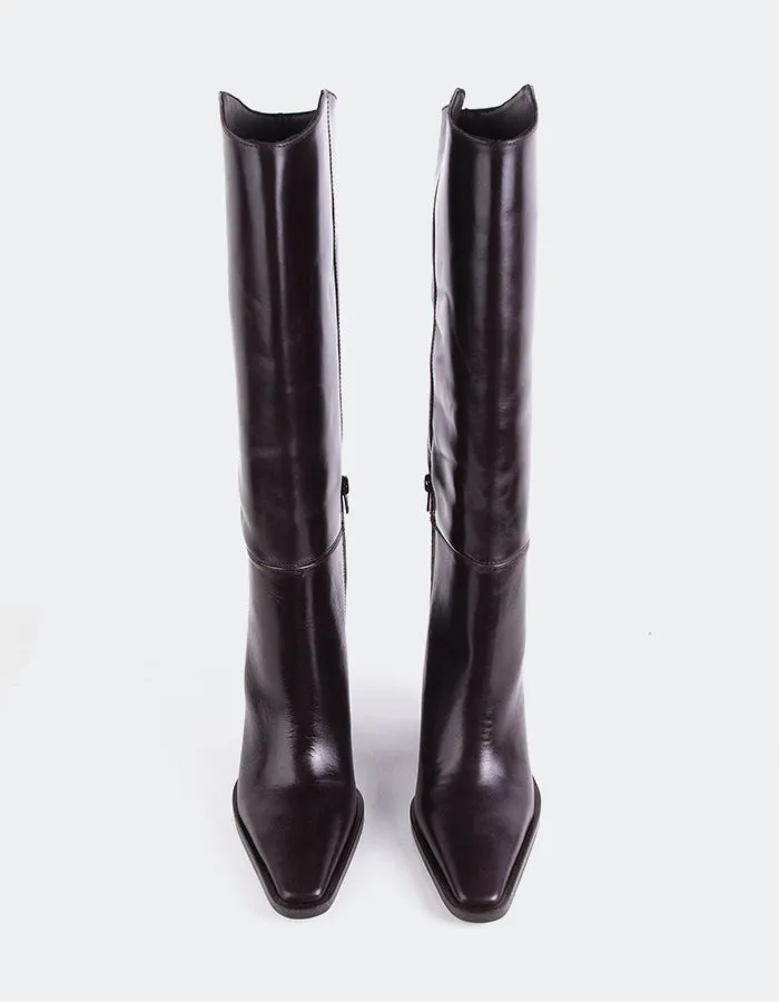 Melville Brown Leather Wear The Moment Refined Structure