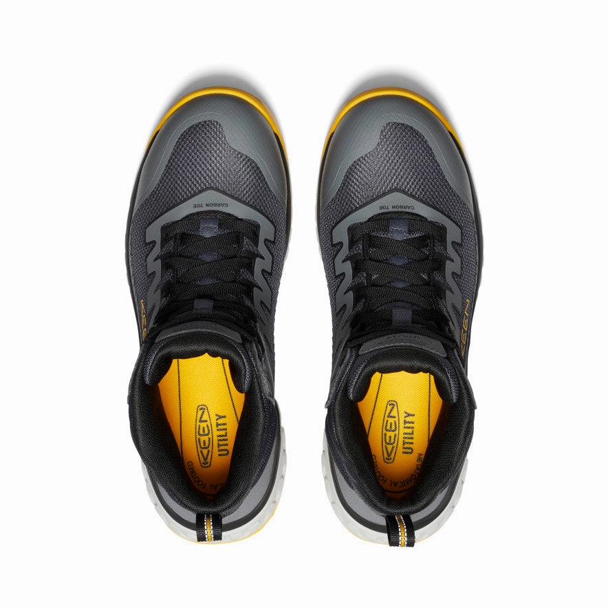 Men'S Arvada Mid Work Sneaker (Carbon Toe)  |  Black/Keen Yellow Low-Key Bold