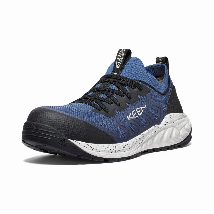 Men'S Arvada Shift Esd Work Sneaker (Carbon Toe)  |  Vintage Indigo/Black Make It Flow Crafted Evolution