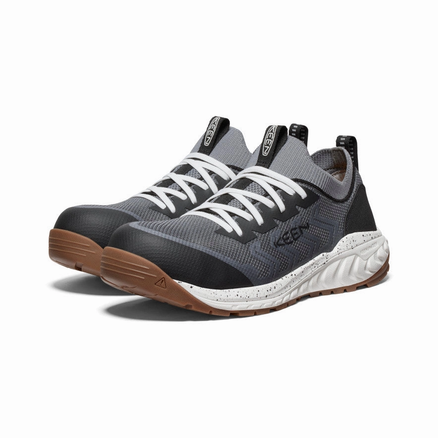 Adapt To Flow Men'S Arvada Shift Work Sneaker (Carbon Toe)  |  Steel Grey/Gum