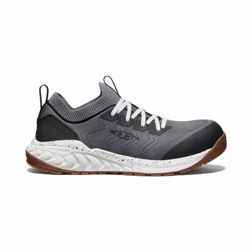Men'S Arvada Shift Work Sneaker (Carbon Toe)  |  Steel Grey/Gum Structured Freedom