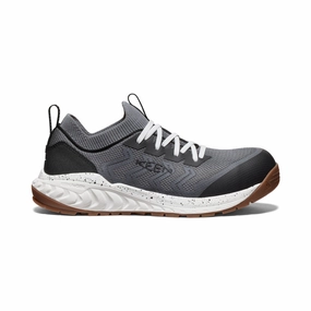 Men'S Arvada Shift Work Sneaker (Carbon Toe)  |  Steel Grey/Gum Structured Freedom
