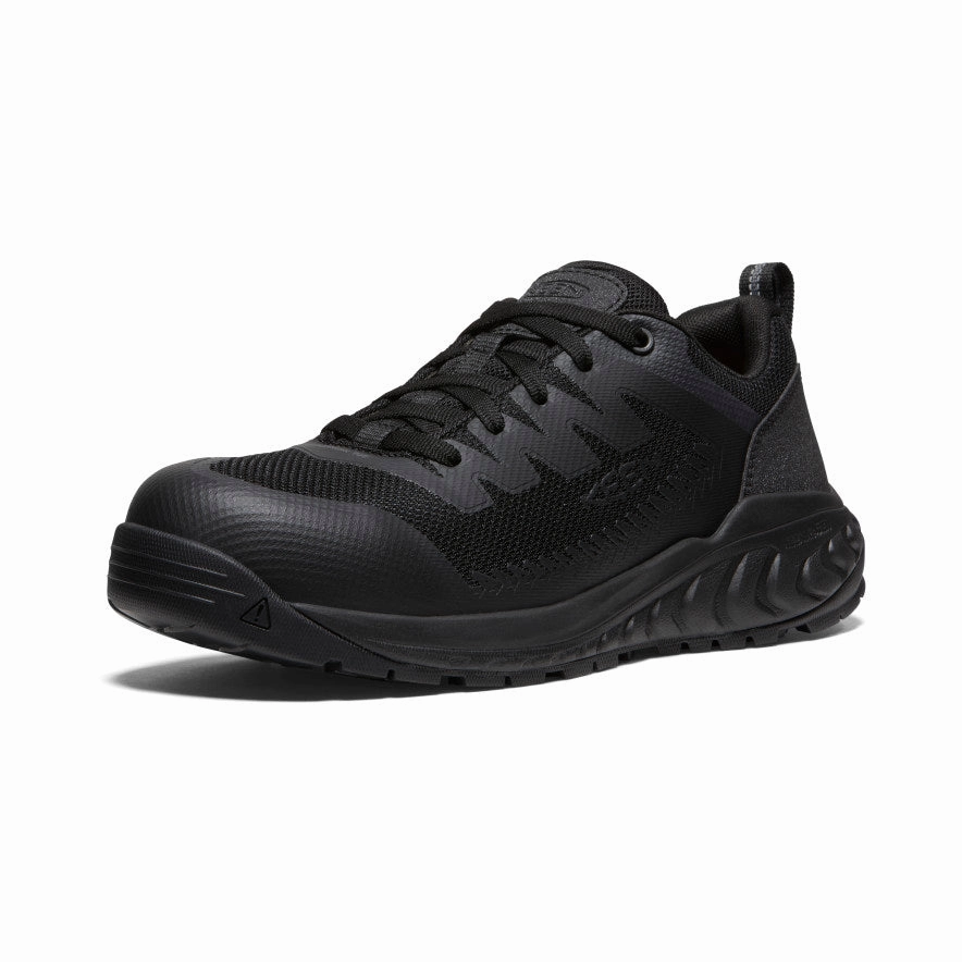 Men'S Arvada Work Sneaker (Carbon Toe)  |  Black/Black Designed For Ease