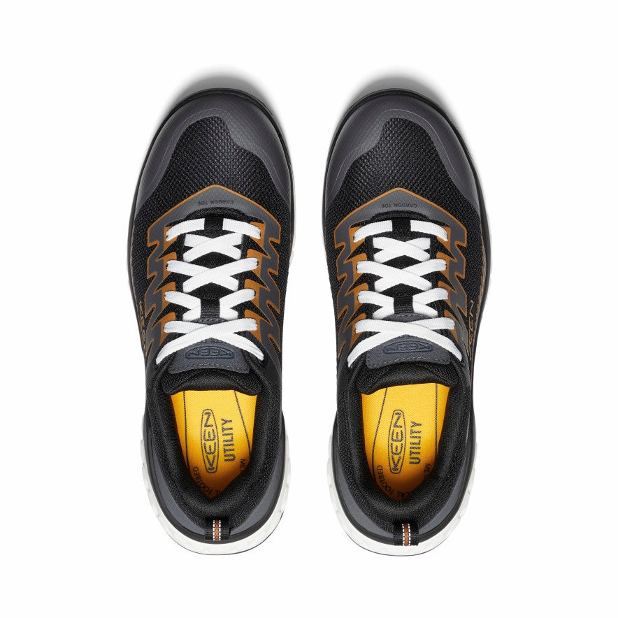 Men'S Arvada Work Sneaker (Carbon Toe)  |  Black/Curry Your Daily Vibe