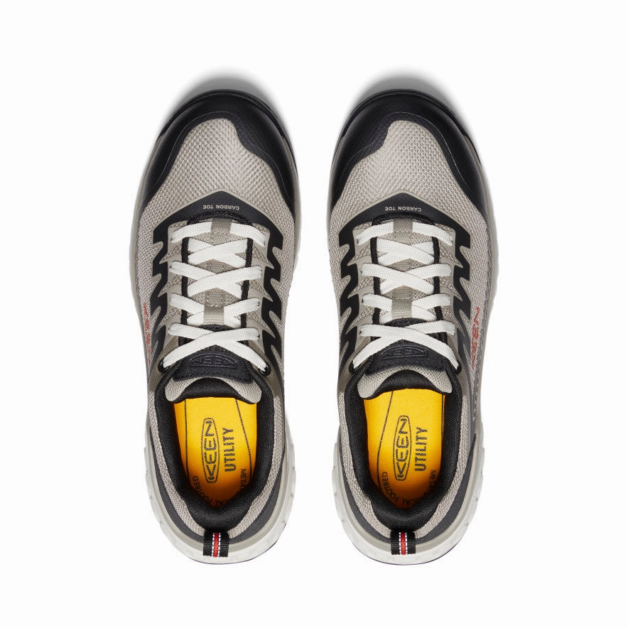 Men'S Arvada Work Sneaker (Carbon Toe)  |  Plaza Taupe/Black Minimalist Edge Fluid-Form Design