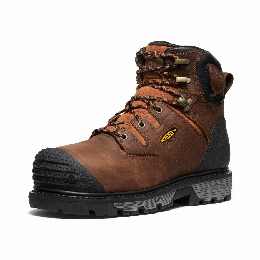 Quiet Vibe Men'S Camden 6" Waterproof Boot Int Met (Carbon Toe)  |  Leather Brown/Black