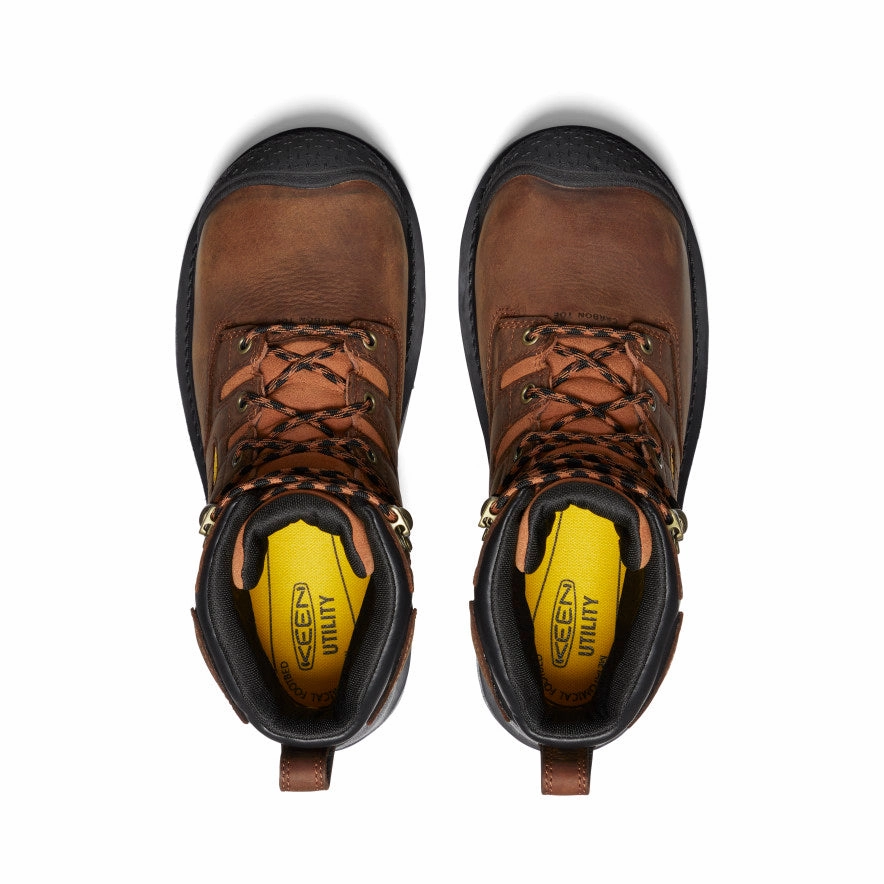 Clean Energy Men'S Camden 6" Waterproof Boot Int Met (Carbon Toe)  |  Leather Brown/Black