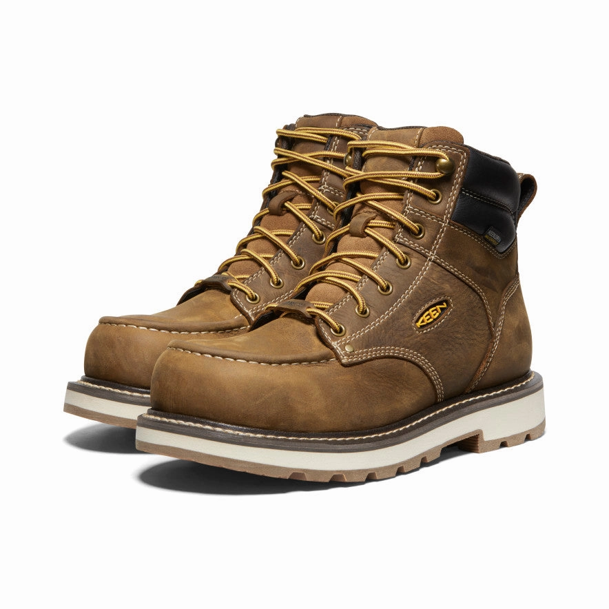 Wear Anywhere Men'S Cincinnati 6" Waterproof 90 Heel Boot (Carbon Toe)  |  Belgian/Sandshell
