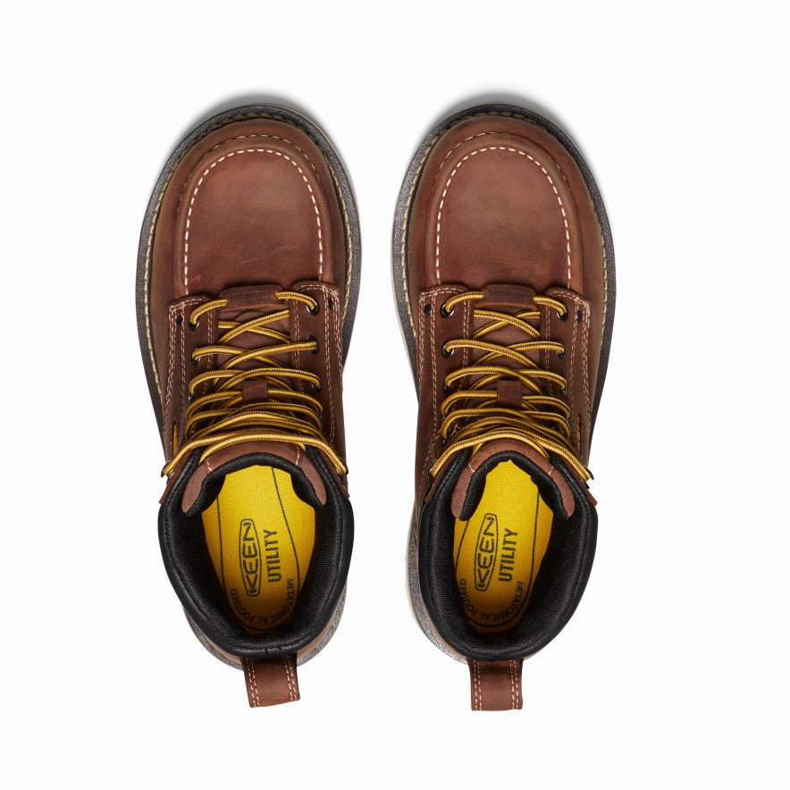 Your Functional Form Men'S Cincinnati 6" Waterproof 90 Heel Boot (Carbon Toe)  |  Tuscan Red/Sandshell