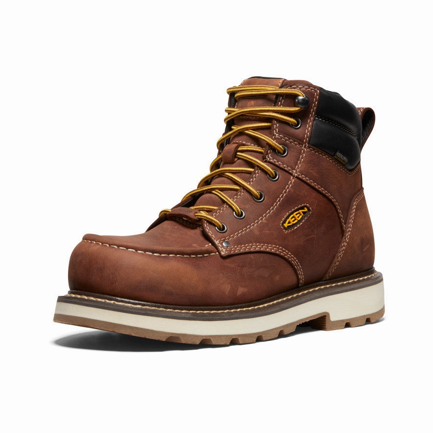 Fluid Profile Redefined Casual Men'S Cincinnati 6" Waterproof 90 Heel Boot (Carbon Toe)  |  Tuscan Red/Sandshell