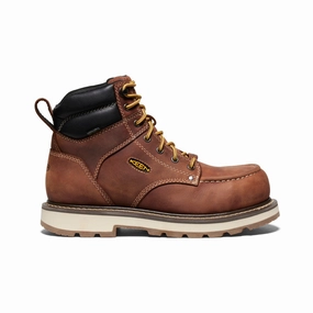 Men'S Cincinnati 6" Waterproof 90 Heel Boot (Carbon Toe)  |  Tuscan Red/Sandshell Future-Ready Lifestyle Modular