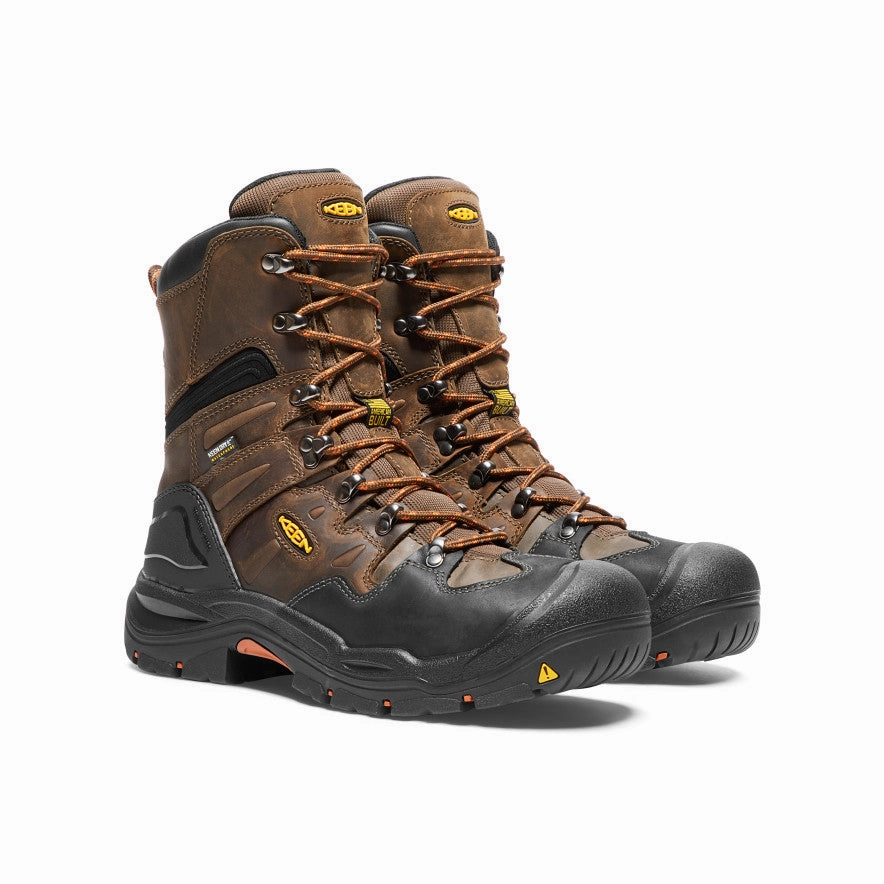 Men'S Coburg 8" Waterproof Boot (Steel Toe)  |  Cascade Brown/Brindle Lightweight Living Designed To Perform