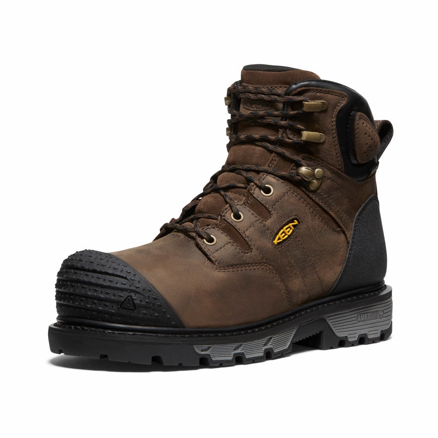 Universal Fit Men'S Csa Camden 6" Waterproof Boot (Carbon Toe)  |  Dark Earth/Black