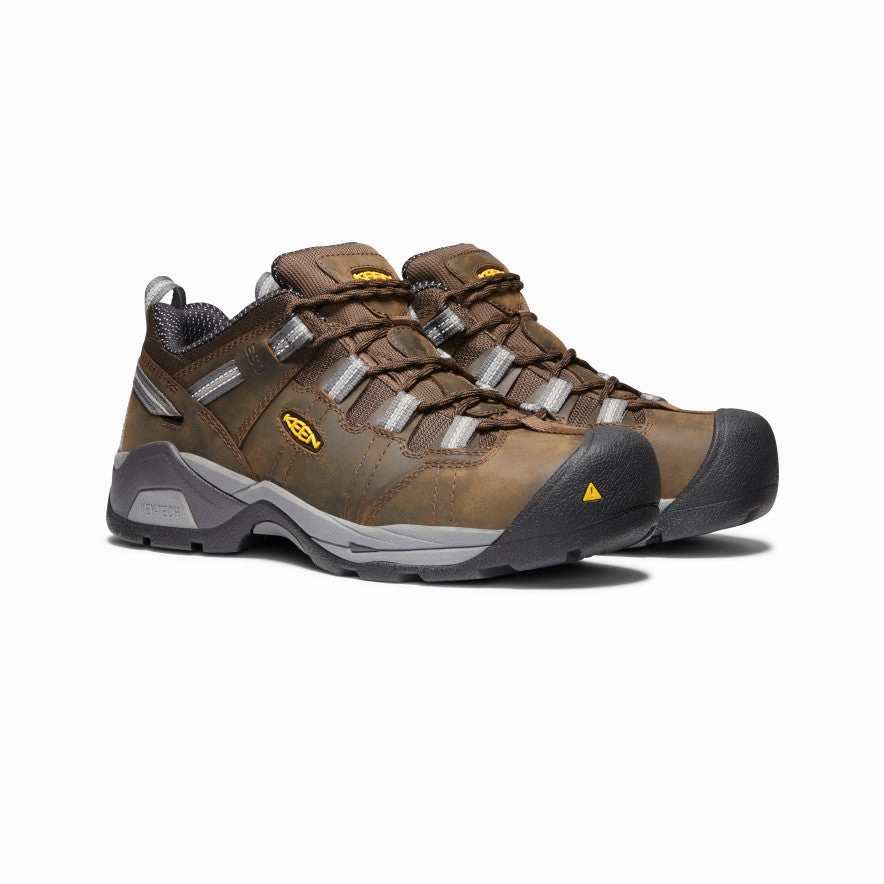 Essential Gear Effortless Fit Men'S Detroit Xt Esd (Steel Toe)  |  Cascade Brown/Gargoyle