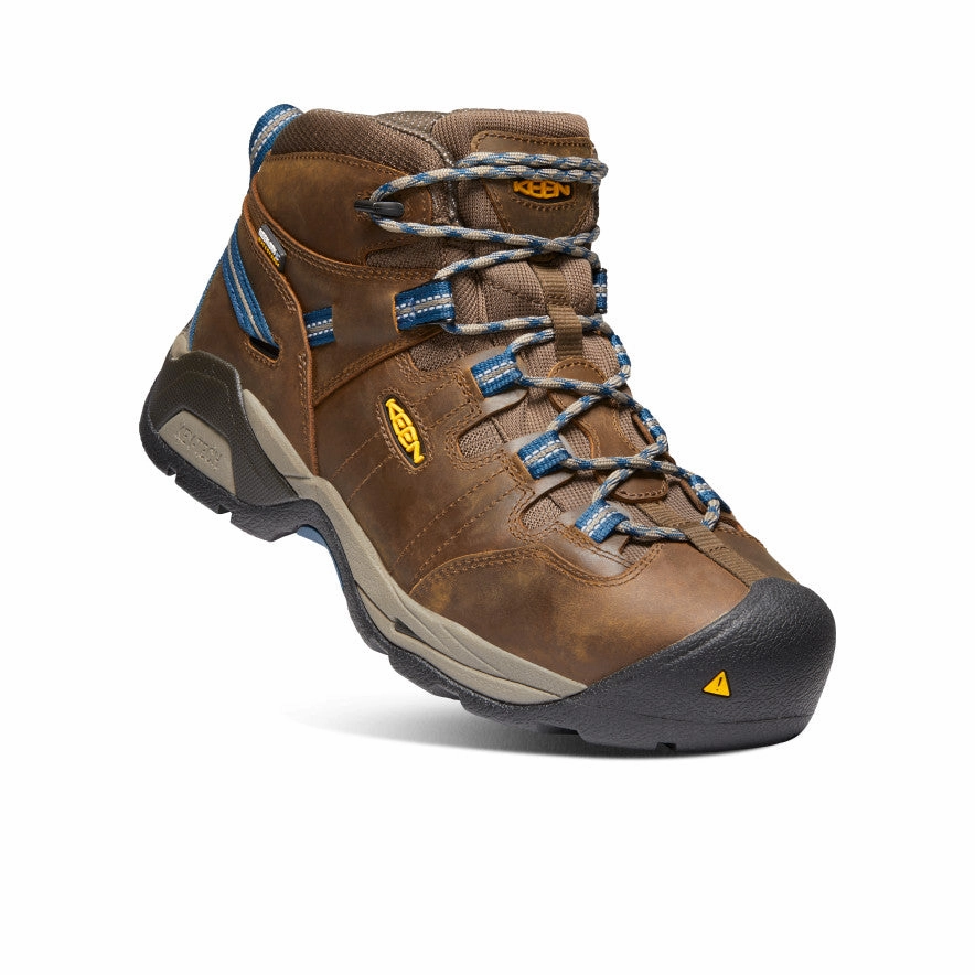 Core Movement Tailored Ease Men'S Detroit Xt Waterproof Boot (Steel Toe)  |  Cascade Brown/Orion Blue