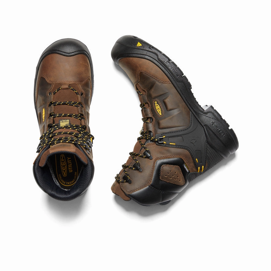 Men'S Dover 8" Waterproof Boot (Carbon Toe)  |  Dark Earth/Black Core Elements Creative Layers