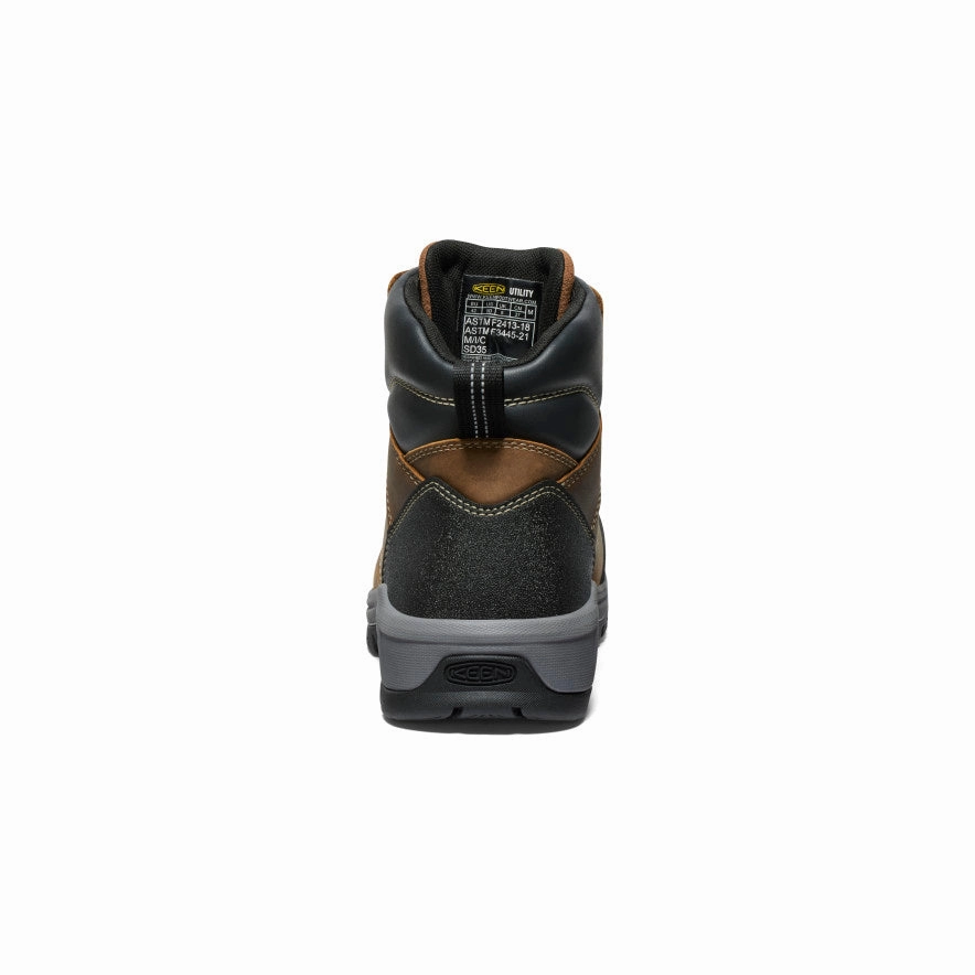 Cool Tones Tailored For Life Men'S Evanston 6" Esd Boot (Carbon Toe)  |  Bison/Black
