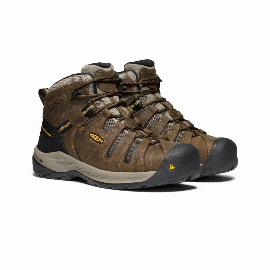 Future-Forward Comfort Smart Design Gear Men'S Flint Ii Boot (Steel Toe)  |  Cascade Brown/Golden Rod
