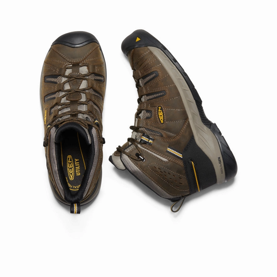 Visual Ease Dynamic Fit Men'S Flint Ii Boot (Steel Toe)  |  Cascade Brown/Golden Rod