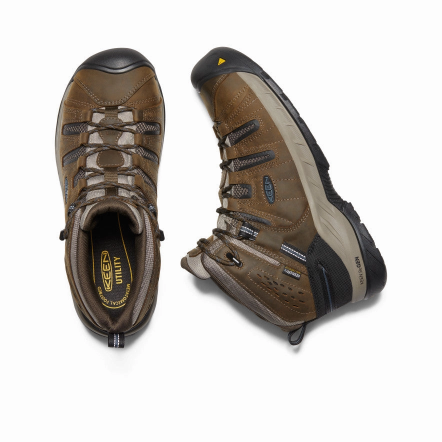 Men'S Flint Ii Waterproof Boot (Steel Toe)  |  Cascade Brown/Orion Blue Everyday Core