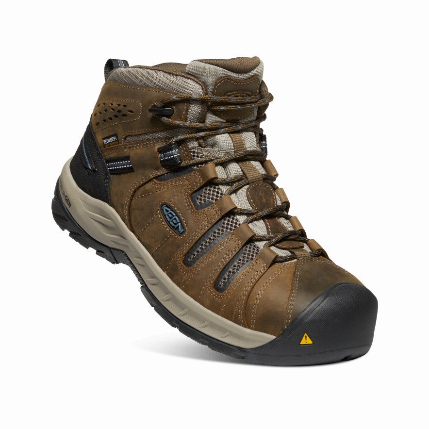 Men'S Flint Ii Waterproof Boot (Steel Toe)  |  Cascade Brown/Orion Blue Lifestyle Energy Fluid Profile