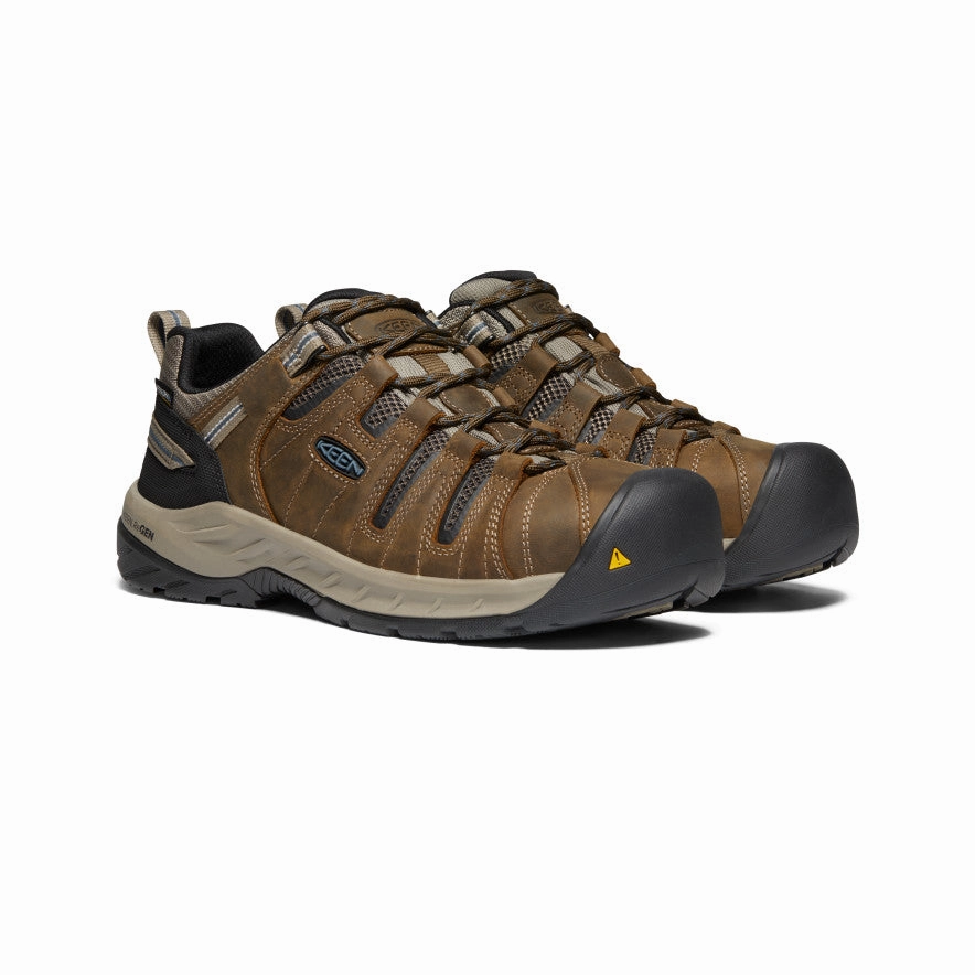 Men'S Flint Ii Waterproof (Steel Toe)  |  Cascade Brown/Orion Blue Precision Layers In-Motion Look