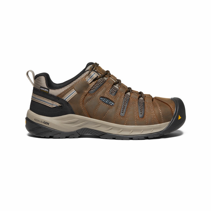 Men'S Flint Ii Waterproof (Steel Toe)  |  Cascade Brown/Orion Blue Quiet Fit Shift Gear