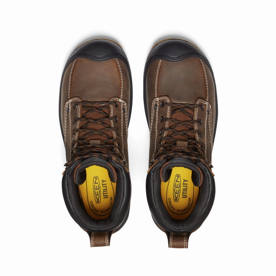 Responsive Fit Effortless Gear Men'S Fort Wayne 6" Waterproof (Soft Toe)  |  Dark Earth/Gum