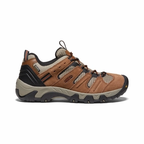Expressive Minimal Men'S Headout Waterproof Hiking Shoe  |  Bison/Fossil Orange