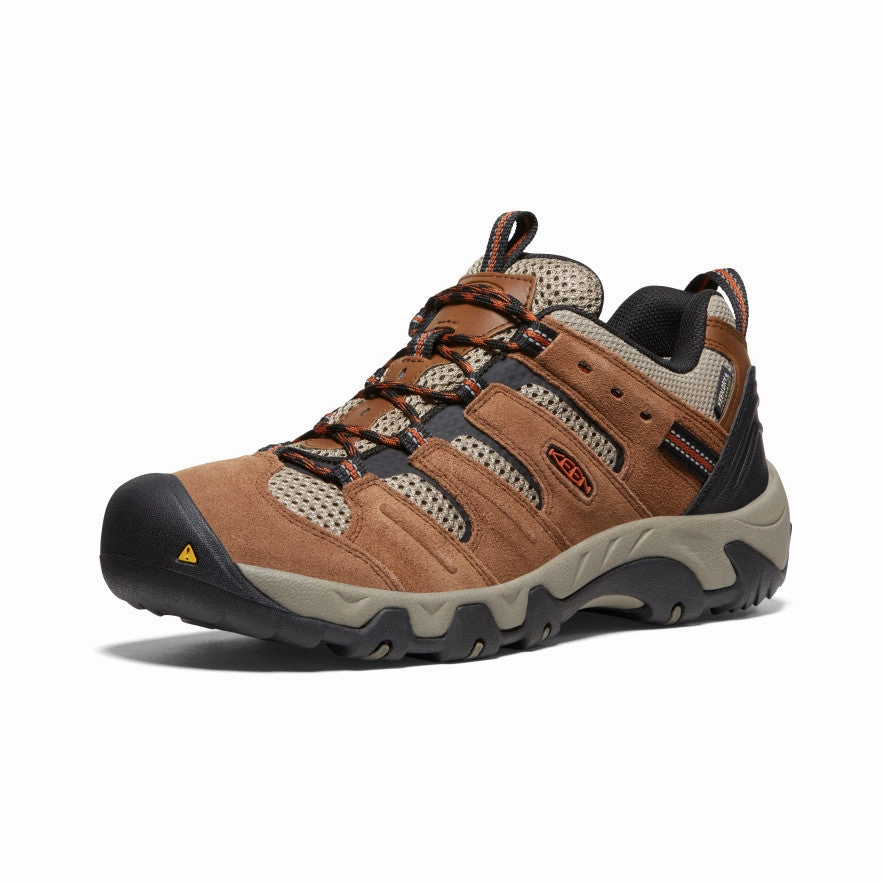 Men'S Headout Waterproof Hiking Shoe  |  Bison/Fossil Orange Uncomplicated Gear Activewear Redefined